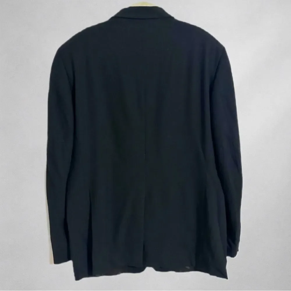Banana Republic Men’s Blazer 42S Black 3-Button Wool Jacket 42S Italy Classic